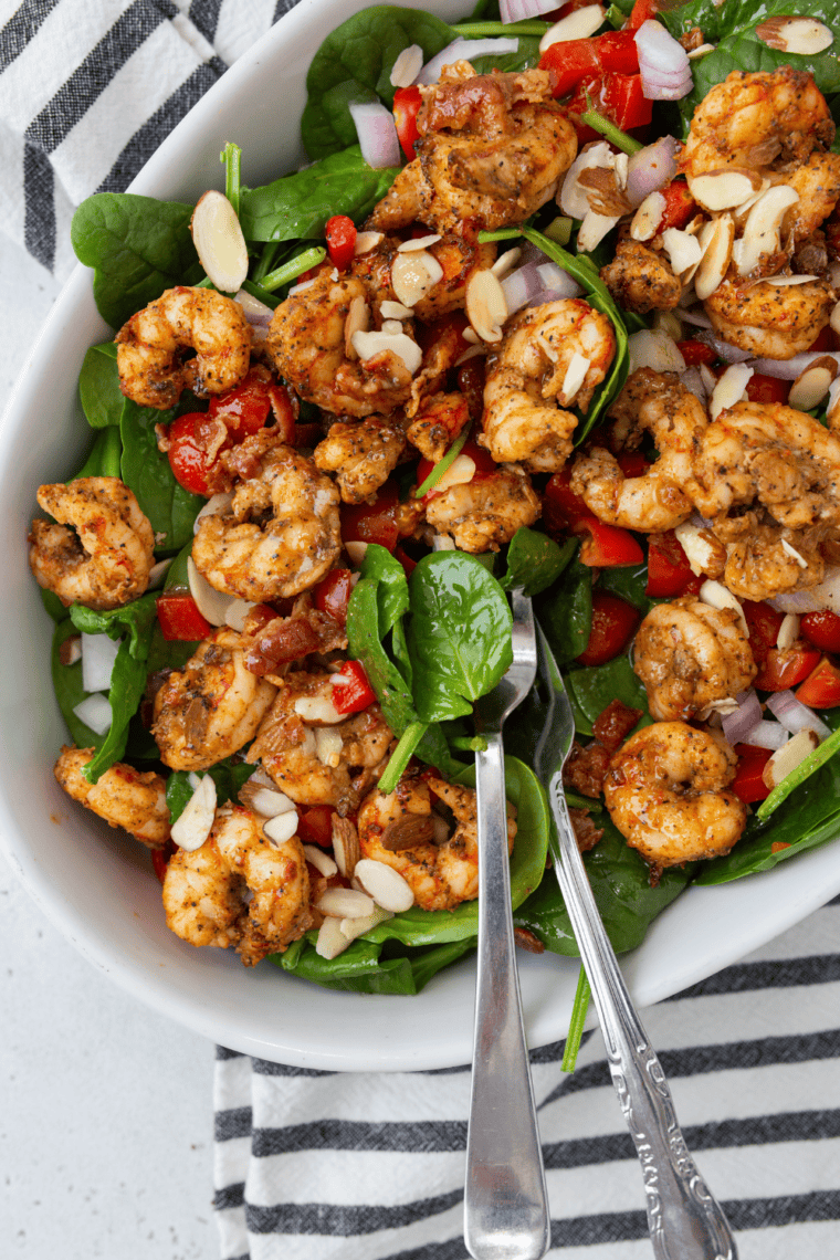 Applebee's Grilled Shrimp N' Spinach Salad With Bacon Vinaigrette Ingredients