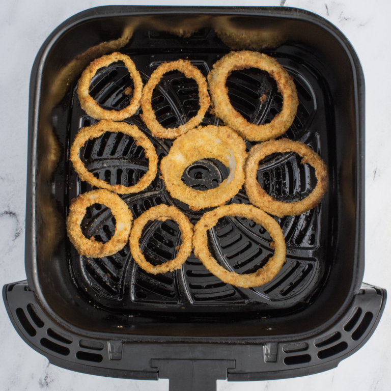 Air Fryer Copycat Burger King Onion Rings Fork To Spoon