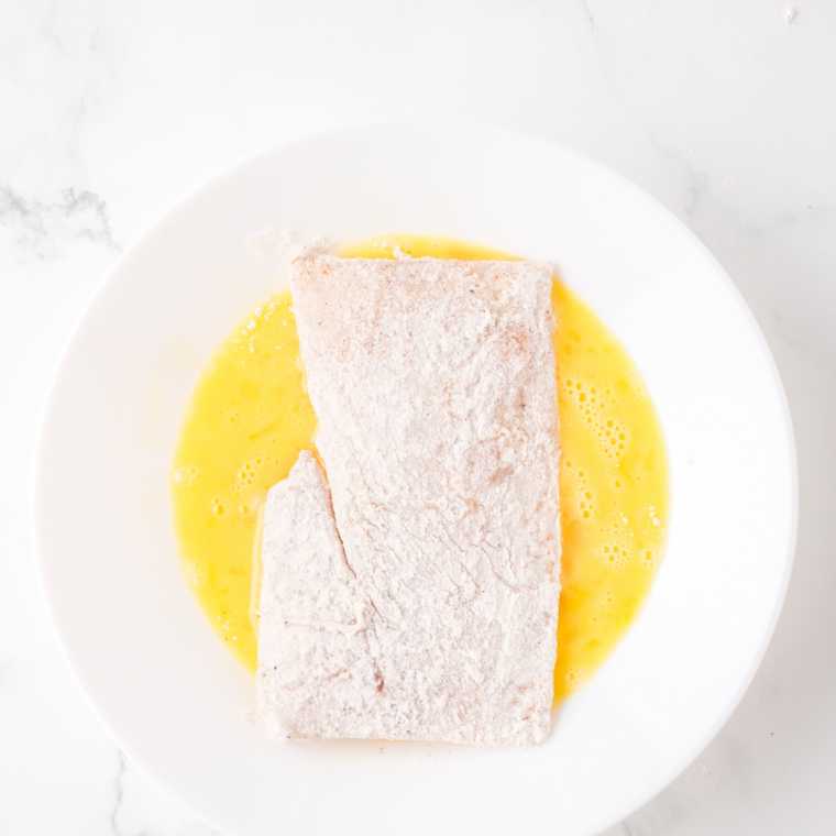 Melted butter, lemon juice and seasonings whisked together in a small bowl