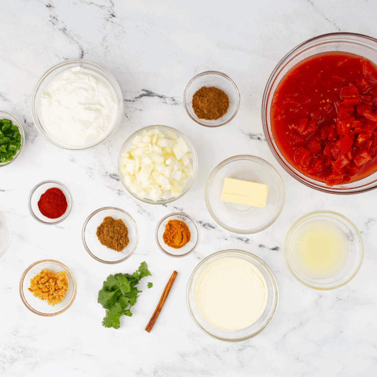 Ingredients for an easy Valentina hot sauce recipe on your kitchen table.