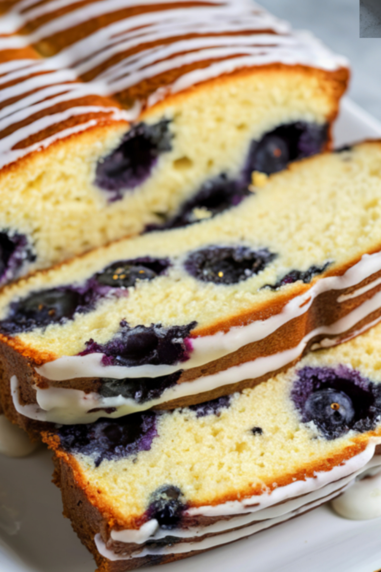 Air Fryer Lemon Blueberry Bread