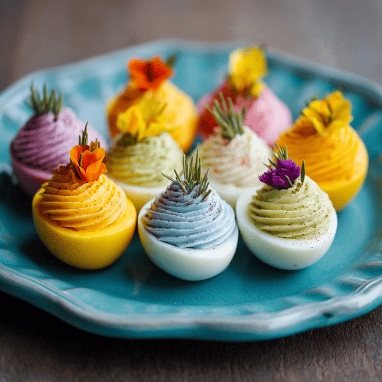 Easter Deviled Eggs