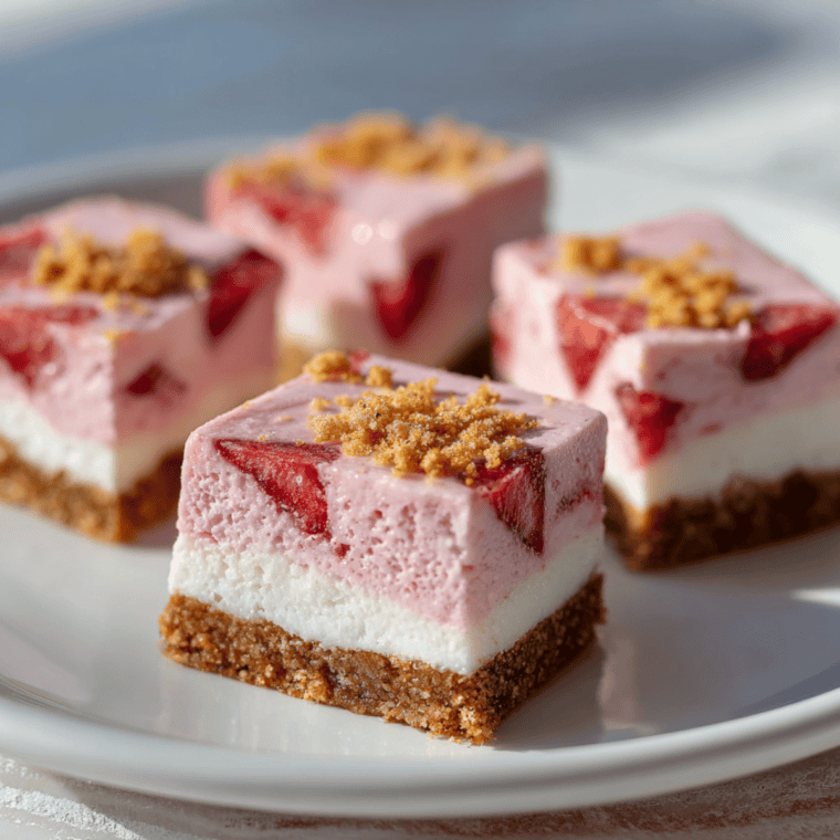 Air Fryer Strawberry Cheesecake Bars