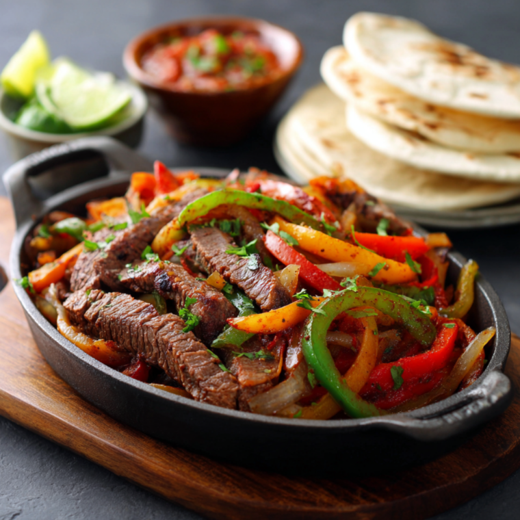 Copycat Chili's Steak Fajitas