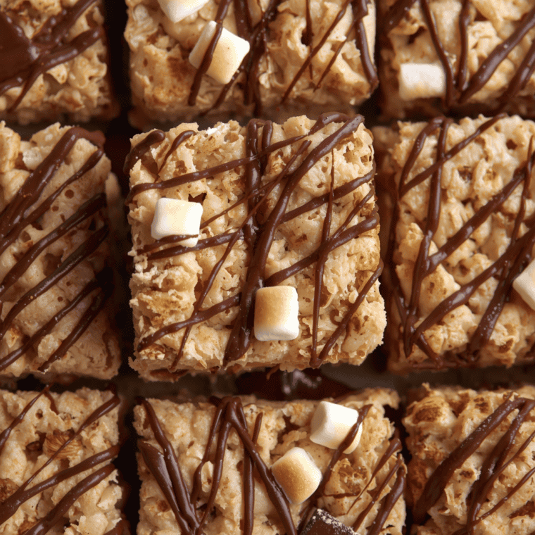 Rice Krispie Treats with Smores