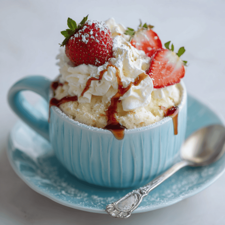 Easy Angel Food Mug Cake Recipe