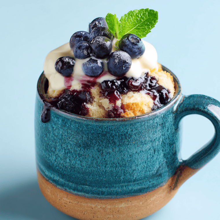 Blueberry Cobbler For One