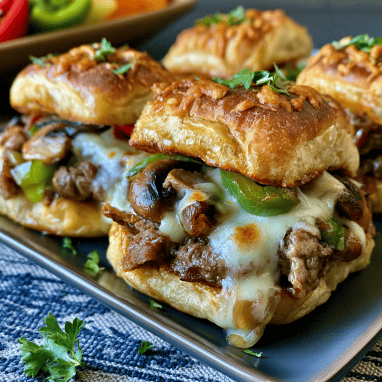 Philly Cheesesteak Sliders