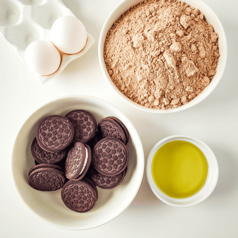 Easy Oreo Brownie Cookies made from a boxed mix and topped with crunchy Oreos. Just 4 ingredients and ready in 20 minutes &mdash; fudgy, chocolatey, and kid-friendly!