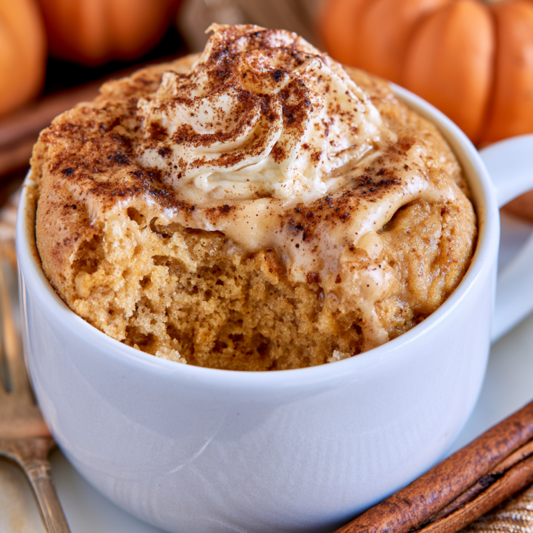 Mug Pumpkin Coffee Cake