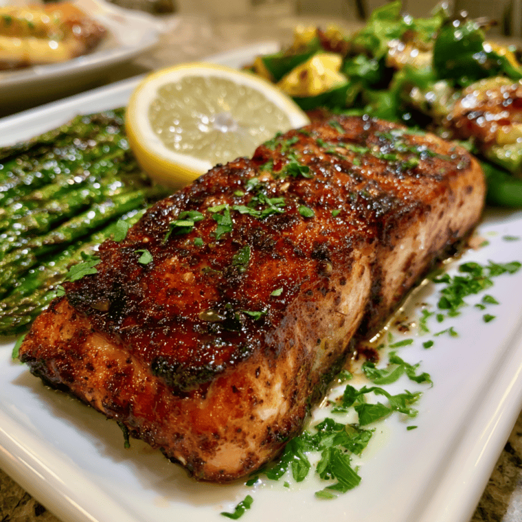 Lemon and salmon are one of those combinations I keep coming back to no matter what — and honestly, I don't think I'll ever stop. There's something about that bright, zippy citrus hitting a rich, flaky fillet that just works every single time. The problem is, salmon can get boring fast if you're cycling through the same two recipes on repeat. That's exactly why I put this collection together. Whether you want a sticky honey-lemon glaze that caramelizes into something glossy and gorgeous, a classic garlic-herb situation, or an elegant parchment-steamed fillet that looks like it came out of a French bistro kitchen, I've got you covered. Every single one of these comes together in under 20 minutes — most of them in the air fryer — and none of them require any fancy technique. Just good ingredients, a little lemon, and a hot appliance doing most of the work. If dry, chalky salmon has been your nemesis, these recipes are going to change everything. Grab a lemon and let's get into it.

1. Air Fryer Lemon Dijon Salmon
Air Fryer Lemon Dijon Salmon
This is one of those recipes I keep coming back to week after week because it's just that good. The lemon-garlic-mustard glaze gets beautifully caramelized right on top of the fillet, and the air fryer keeps everything inside tender and flaky. It's restaurant-quality dinner with almost zero effort — exactly what a busy weeknight calls for.

View Recipe →

2. Air Fryer Lemon Garlic Herb Salmon
Air Fryer Lemon Garlic Herb Salmon
Ready to add a real splash of flavor to your dinner routine? This one brings together fresh lemon juice, zest, garlic, and herbs in a way that makes the salmon feel genuinely special. The air fryer locks in all that moisture while giving the outside just enough color — it's a weeknight win that tastes like you actually tried.

View Recipe →

3. Air Fryer Honey Lemon Salmon
Air Fryer Honey Lemon Salmon
Two fillets, a spoonful of honey, and a squeeze of fresh lemon — that's really all it takes to get a restaurant-quality dinner on the table in under 15 minutes. The honey caramelizes into a glossy glaze while the lemon keeps everything bright and balanced. Sweet, tangy, and just rich enough without feeling heavy.

View Recipe →

4. Air Fryer Salmon en Papillote
Air Fryer Salmon en Papillote
This classic French technique of sealing salmon in a parchment pouch locks in all the moisture and lets those lemon slices and fresh herbs do their thing. The result is tender, juicy, and incredibly aromatic — and it looks far more impressive than the effort it actually takes. It's my go-to when I want to elevate dinner without complicating my evening.

View Recipe →

5. Air Fryer Sockeye Salmon
Air Fryer Sockeye Salmon
Wild-caught sockeye has such a rich, bold flavor that it really doesn't need much — a squeeze of lemon and a light seasoning is all it takes to let this fish shine. The air fryer gives it a lightly crisp edge while keeping the inside moist and flaky. Fridge to table in about 10 minutes, and it's good enough for a special occasion.

View Recipe →

6. 9 Easy Salmon Marinades for Better Weeknight Dinners
9 Easy Salmon Marinades for Better Weeknight Dinners
If salmon has fallen into a rut at your house, a good marinade is the fastest fix I know. A few pantry staples whisked together — fresh lemon juice, zest, olive oil, a little garlic — and a plain fillet turns into something you actually look forward to eating. Stir one up, let the fish soak while you handle the rest of dinner, then grill, bake, or air-fry. That's the whole job.

View Recipe →

7. Air Fryer Copycat Applebee's Honey Grilled Salmon
Air Fryer Copycat Applebee's Honey Grilled Salmon
I recreated this restaurant favorite at home and honestly, it might be better than the original. The sweet-and-tangy honey pepper sauce gets a bright lift from fresh lemon juice, and the air fryer gives the edges just enough color to feel like it came off a real flame grill. All the flavor, none of the takeout bill.

View Recipe →