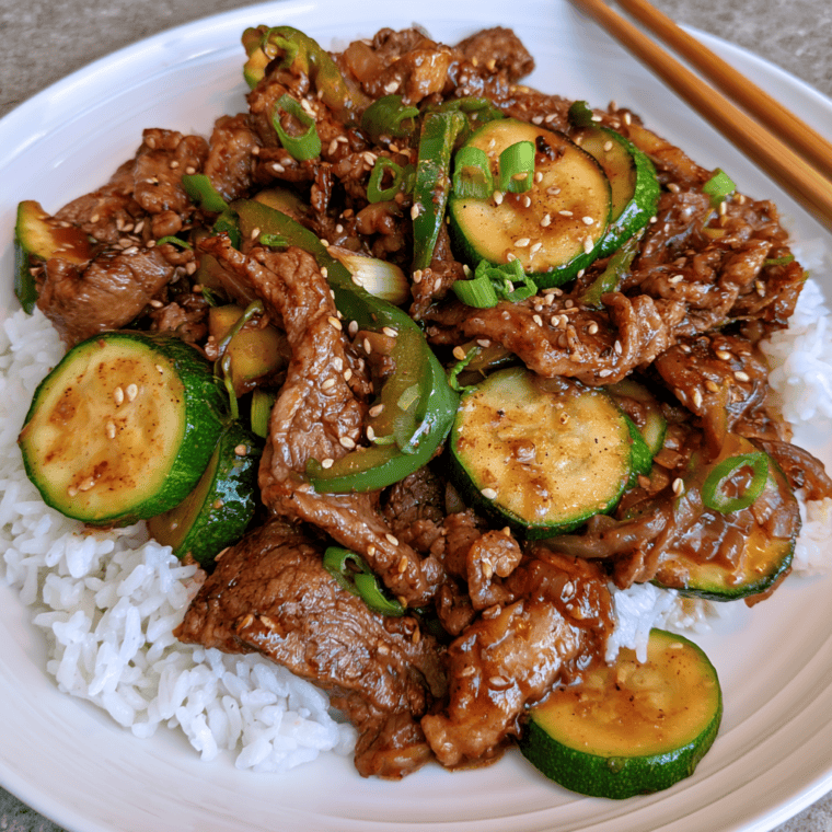 Air Fryer Bulgogi with Zucchini