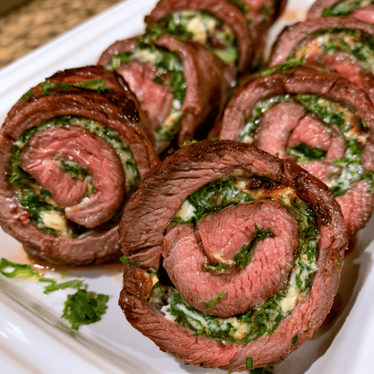 Flank Steak Pinwheels