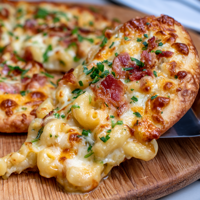 Mac & Cheese Flatbread Pizza