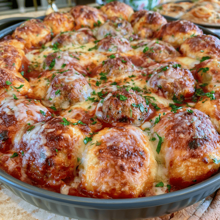 Meatball Bubble Up Bake 
