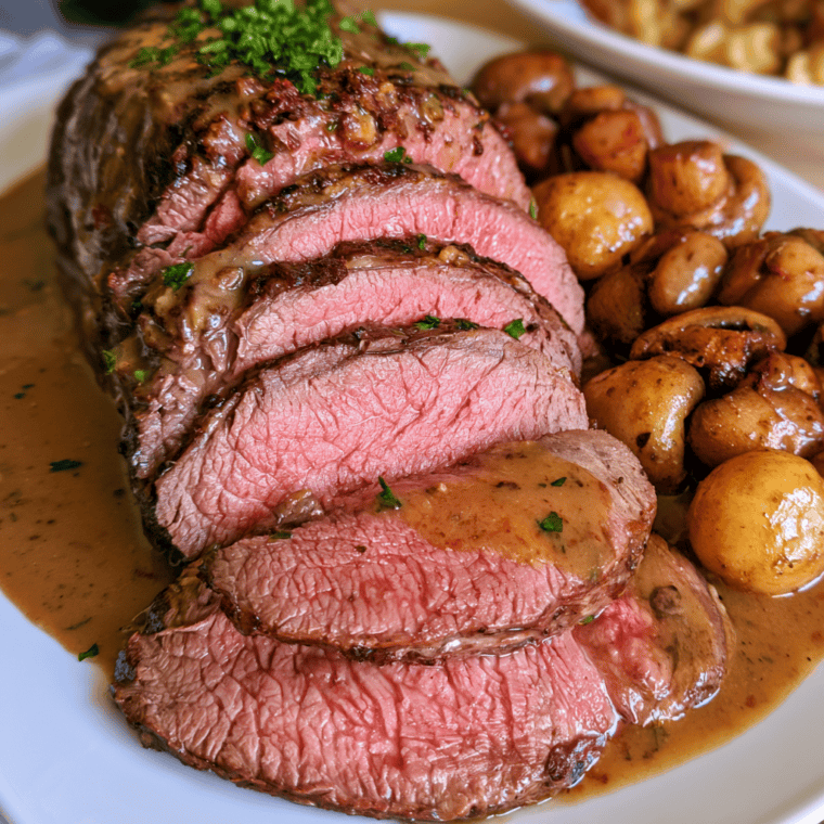 Slow Cooker Beef Sirloin Tip Roast With Gravy