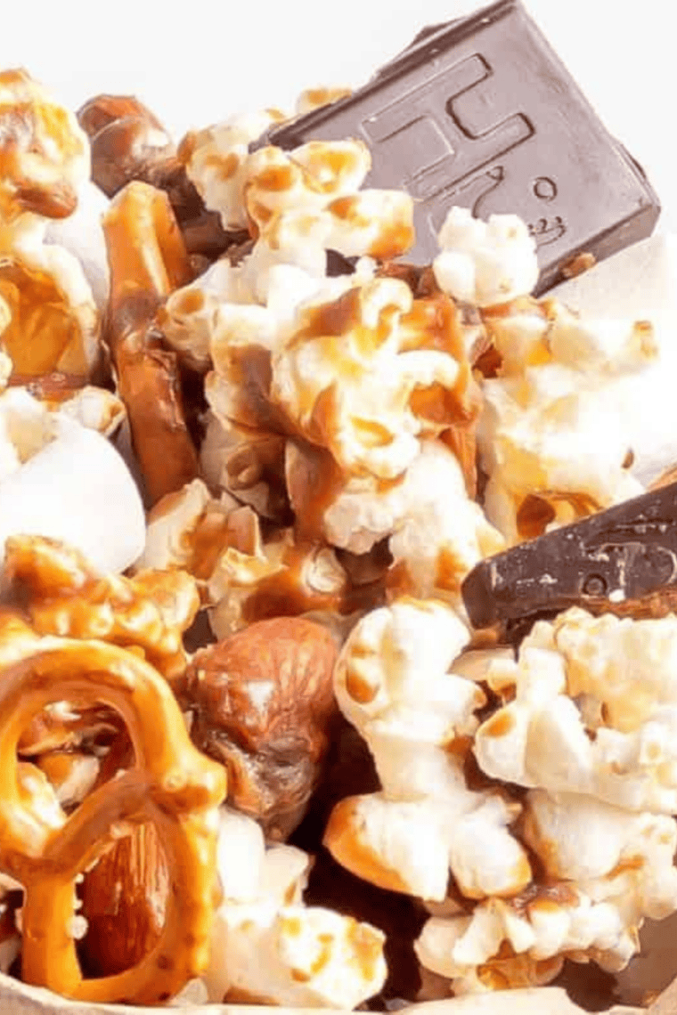 Crunchy sweet and salty copycat Buc-ee's kettle corn cooled and broken into pieces on a baking sheet