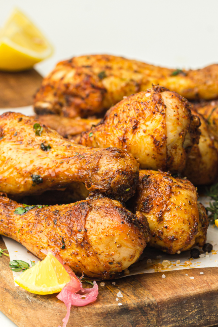 Cajun seasoning on chicken, shrimp, and roasted potatoes