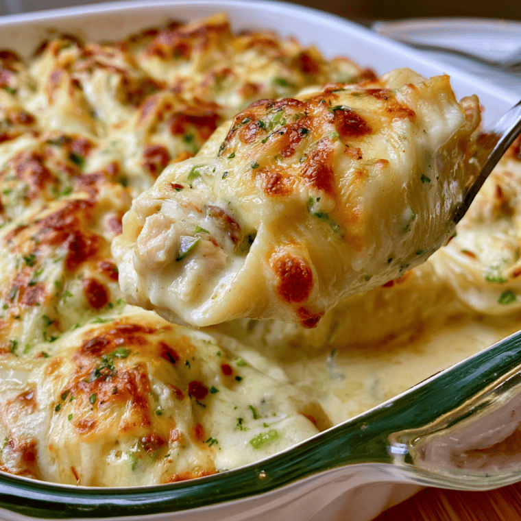 Air Fryer Chicken Alfredo Stuffed Shells