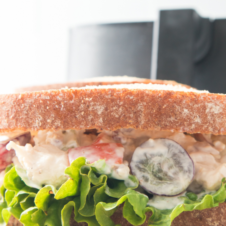 Cranberry Kelli chicken salad served over fresh mixed greens