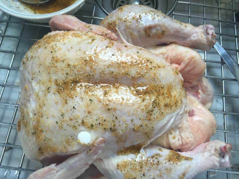 Coating Whole Chicken