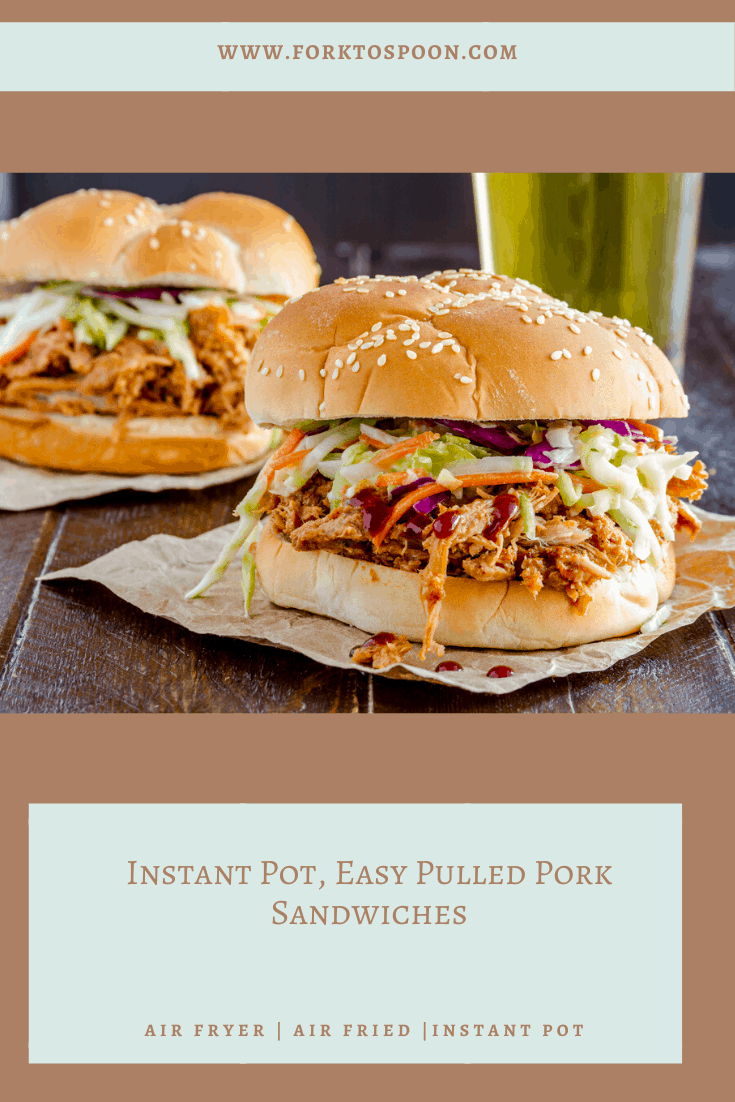 Instant Pot Pulled Pork Sandwiches