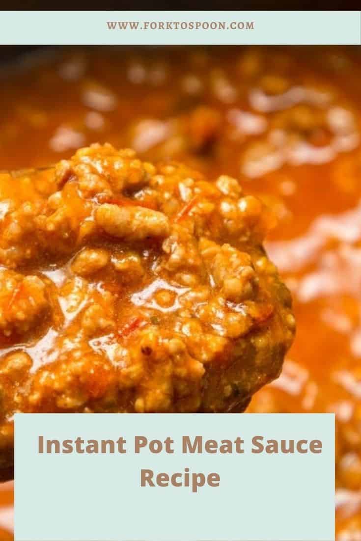 Instant Pot Meat Sauce Recipe