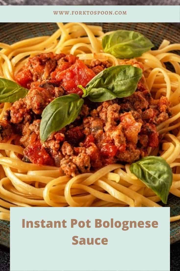 Instant Pot Bolognese Sauce