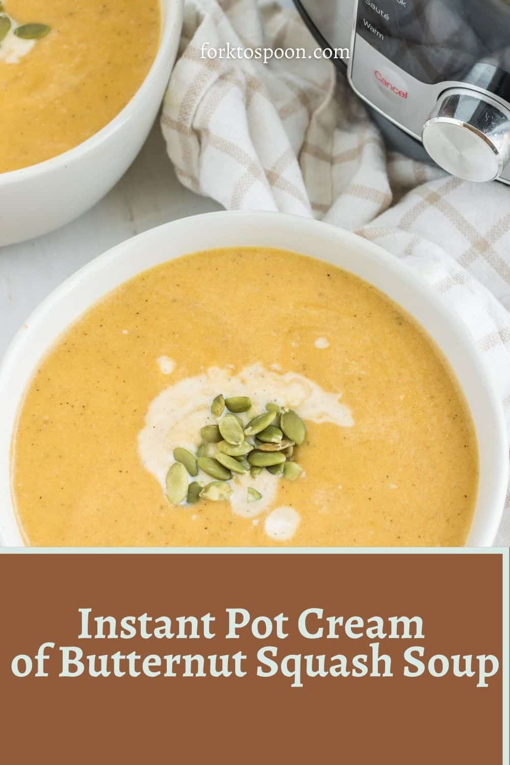 Instant Pot Cream of Butternut Squash Soup