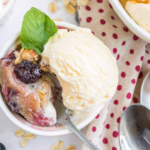 Air Fryer Triple Berry Cobbler