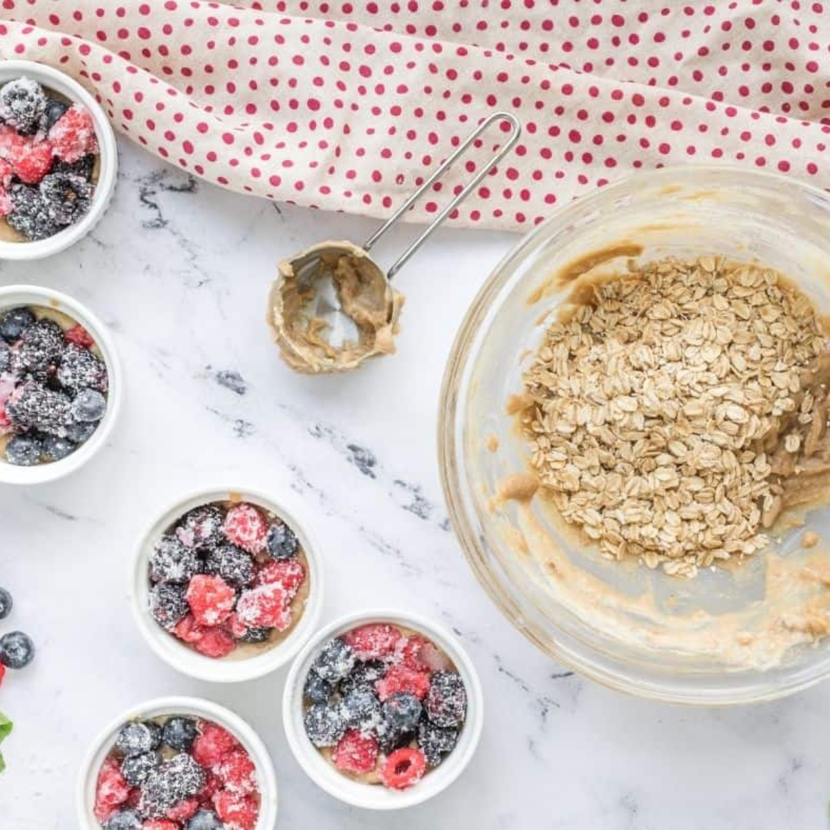 Air Fryer Triple Berry Cobbler