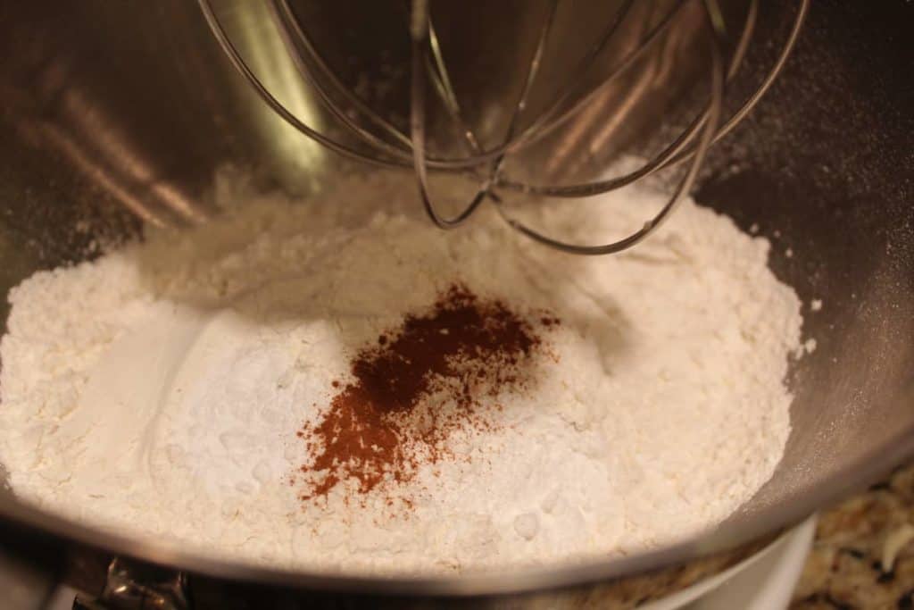 Flour in Mixing Bowl