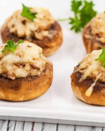 Air Fryer Stuffed Mushrooms