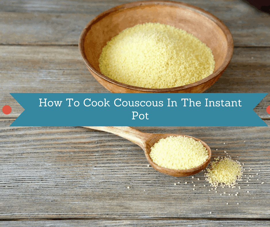couscous in a bowl and spoon