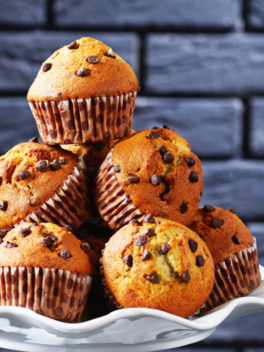 Air Fryer Chocolate Chip Muffins