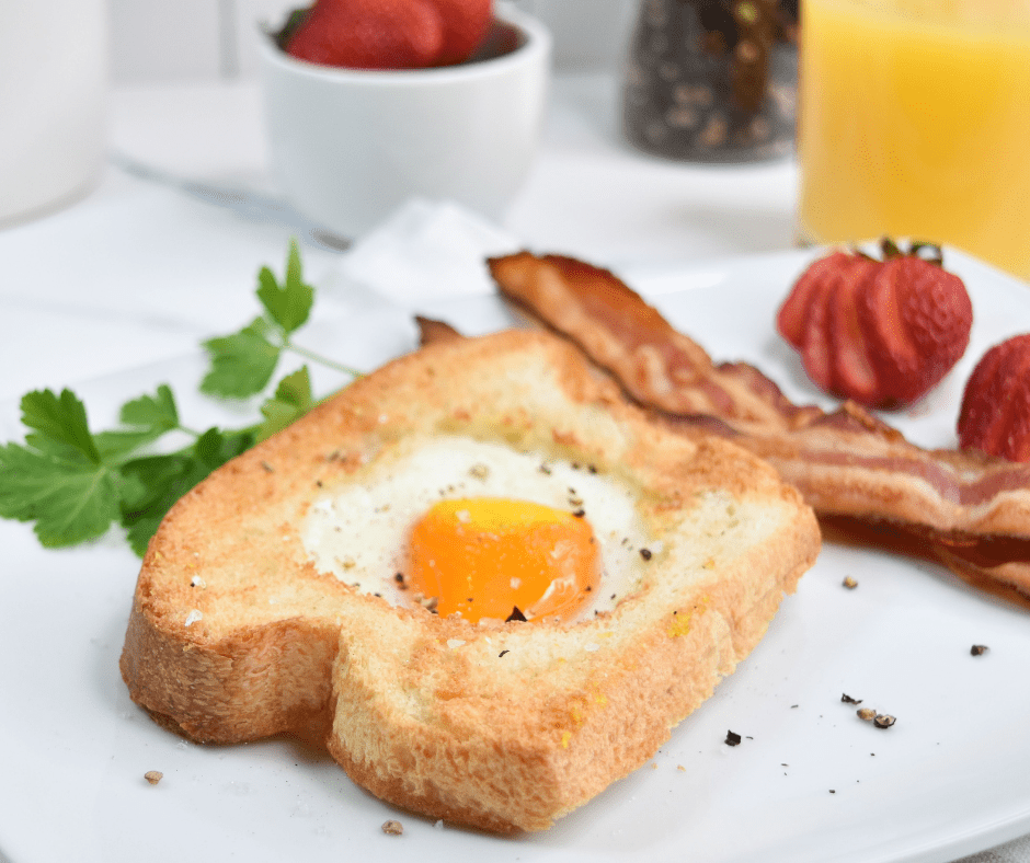 Recipe This  Air Fryer Egg In A Hole With Avocado