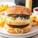 Make the iconic Big Mac right at home with this easy recipe! Enjoy all the layers of juicy beef, special sauce, and fresh toppings, just like the fast-food favorite.