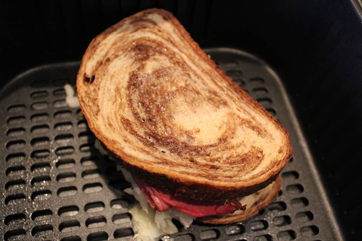 Air Fryer-The BEST Reuben Sandwiches