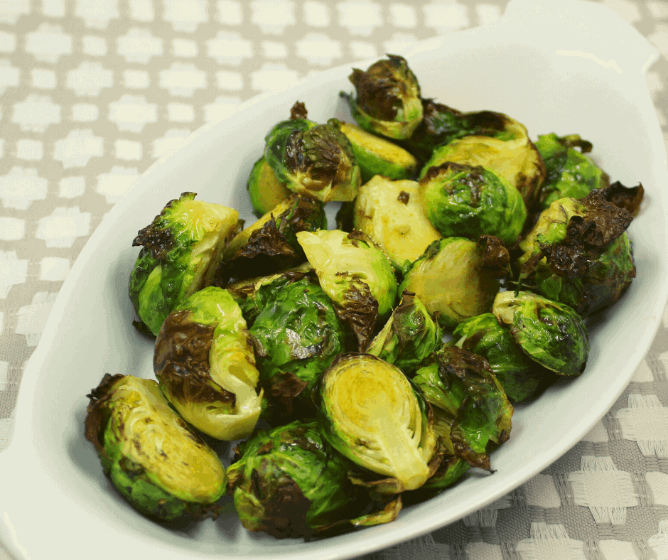 Air Fryer Roasted Brussels Sprouts