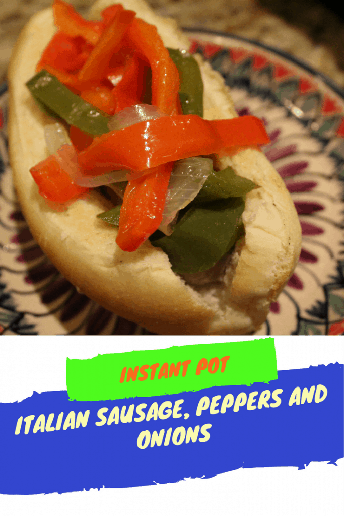 Pressure Cooker (Instant Pot)Grilled Italian Sausages with Peppers and