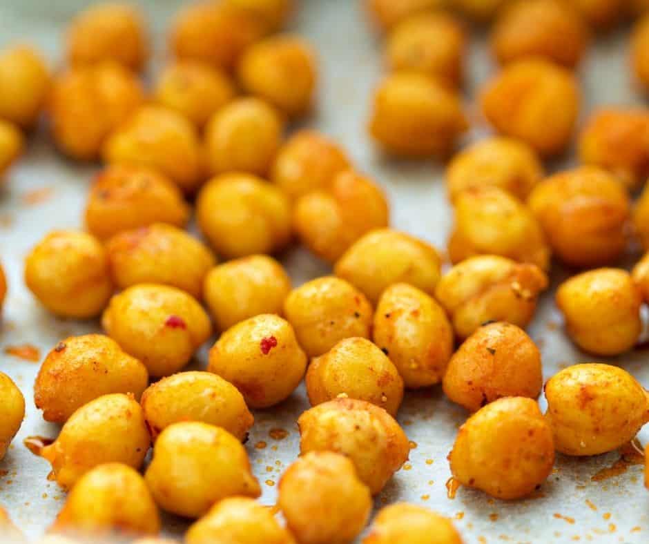 Air Fryer Extra Crispy Spiced Chickpeas