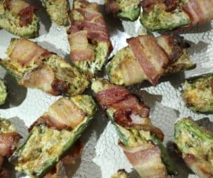 Air Fryer Bacon-Wrapped Stuffed Jalapenos With Cream Cheese - Fork To Spoon