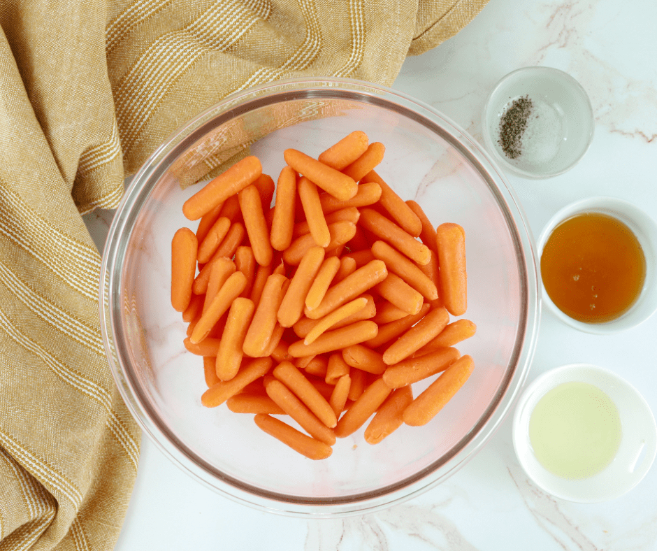 Ingredients Needed For Air Fryer Honey Roasted Carrots
