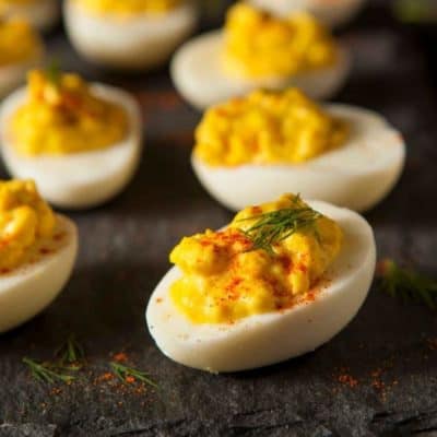 Air Fryer Southern Deviled Eggs - Fork To Spoon