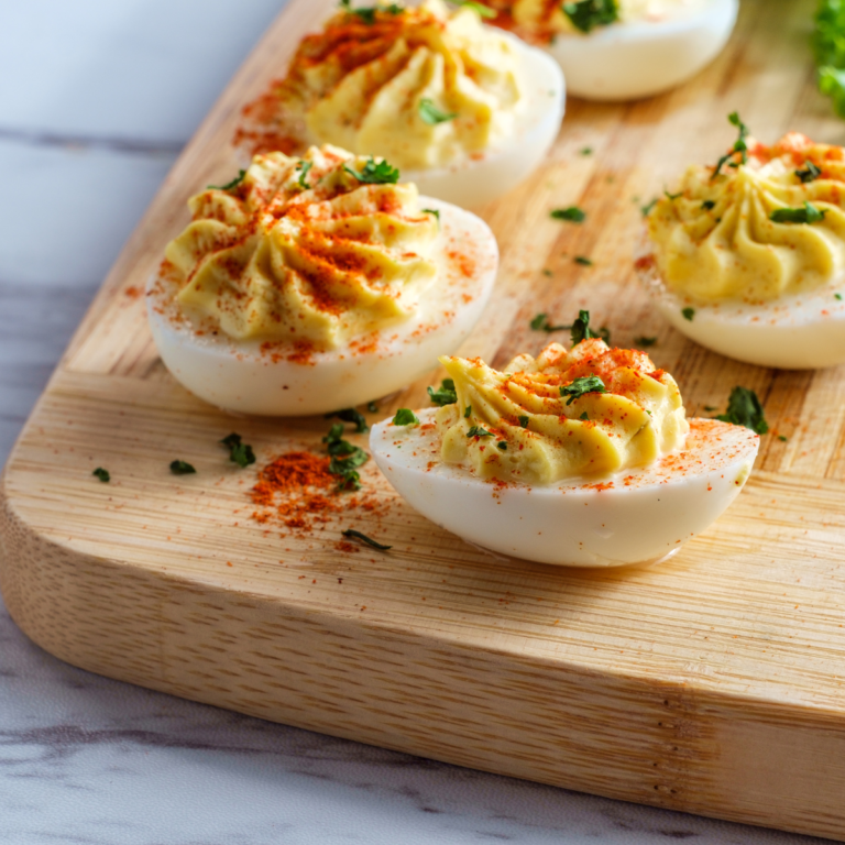 Air Fryer Southern Deviled Eggs - Fork To Spoon