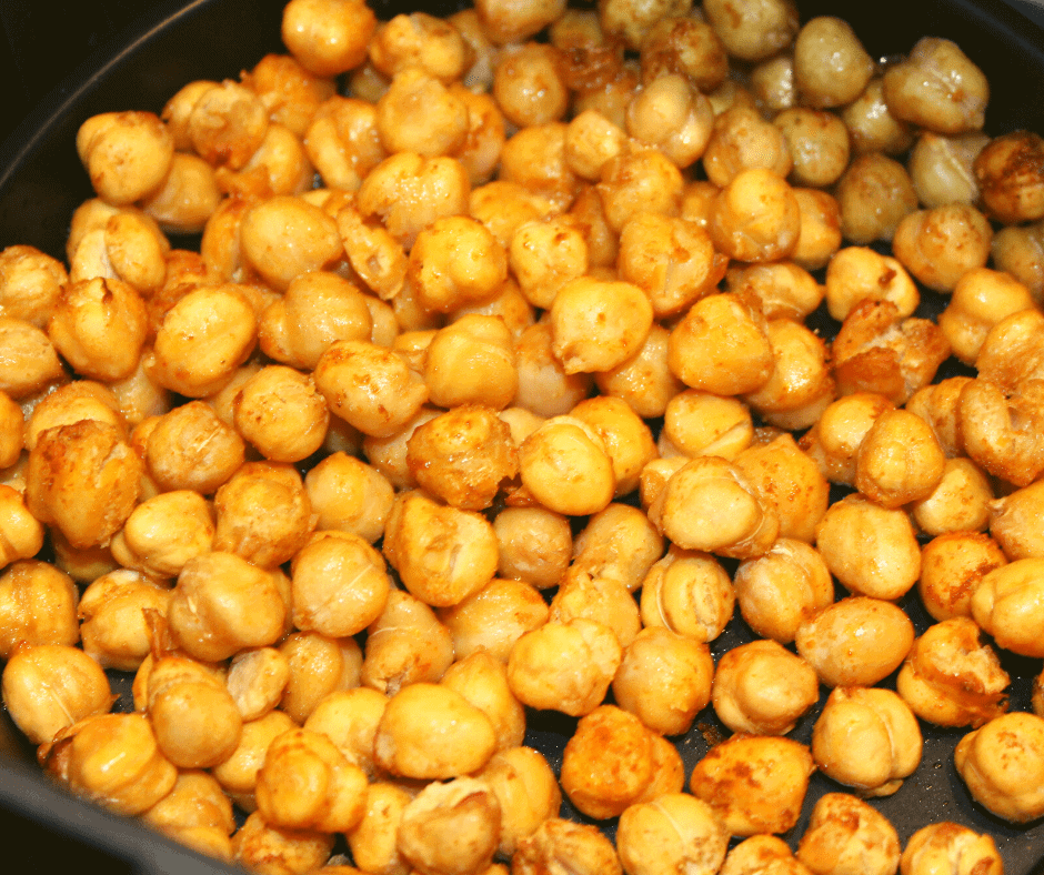 Air Fryer Extra Crispy Spiced Chickpeas