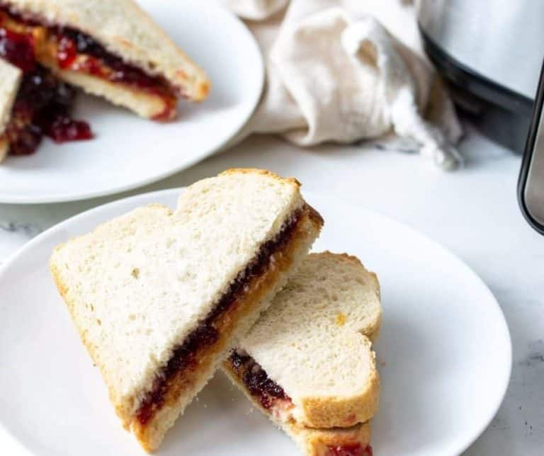 Air Fryer Peanut Butter Jelly Sandwich Fork To Spoon