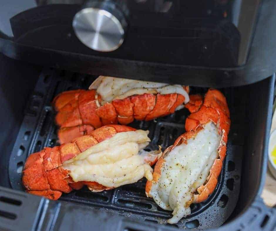 cooked lobster tails in air fryer