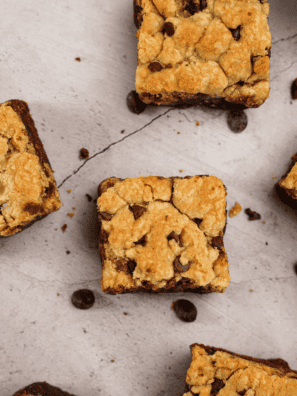 Air Fryer Chocolate Chip Cappuccino Bars