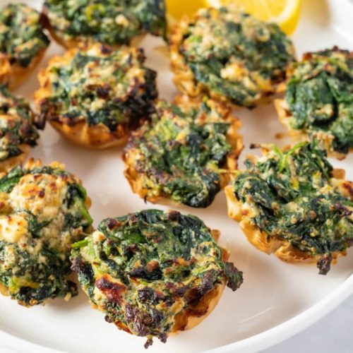 Air Fryer Spanakopita Bites - Fork To Spoon